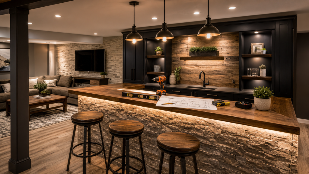 DIY Basement Bar: How to Build Your Own Home Bar Step by Step - Top ...